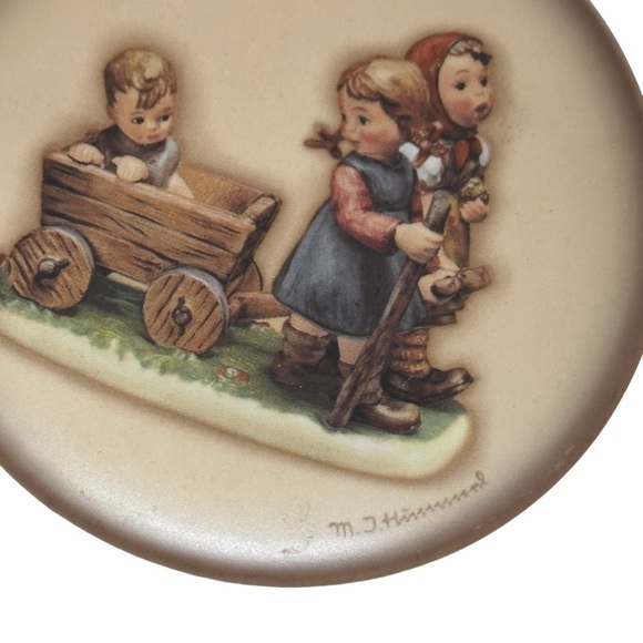 Vintage MI Hummel Mini Plate "Frohe Fahrt Pleasant Journey" / Art Collectors - Picture 2 of 6